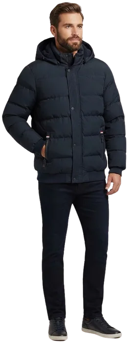 Hombre: Chamarra Azul marino