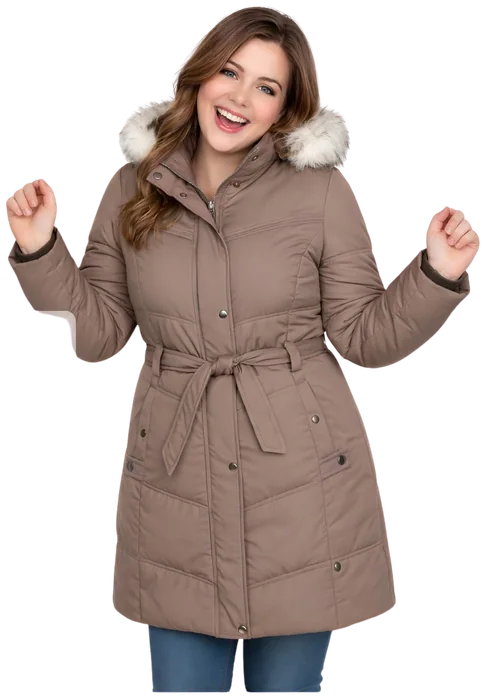 Tallas extra: Abrigo Taupe