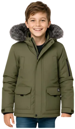 Parka TBAR476, Verde olivo